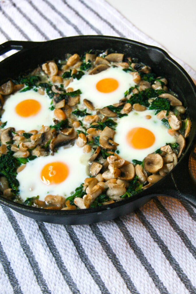 Egg White with Spinach and Mushrooms diet for weight loss by fitness brother