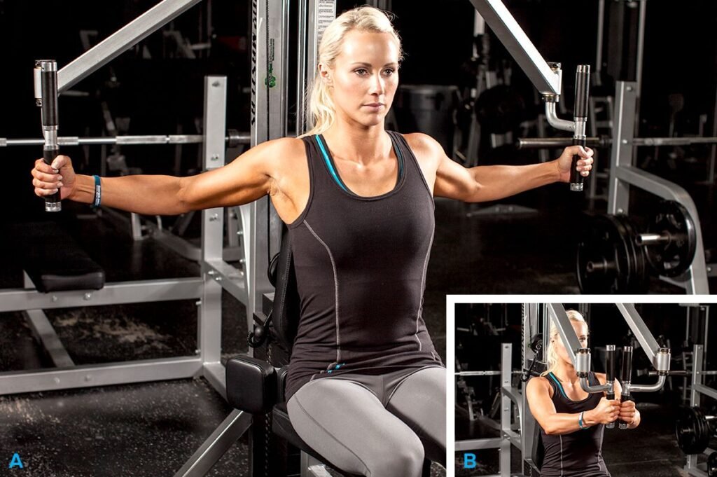 Peck-Deck-Machine-Chest-Routine-for-women-fitness-brother