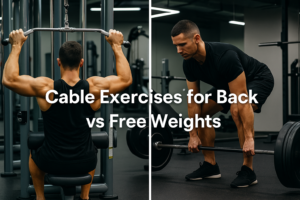 Cable exercises for back vs free weight